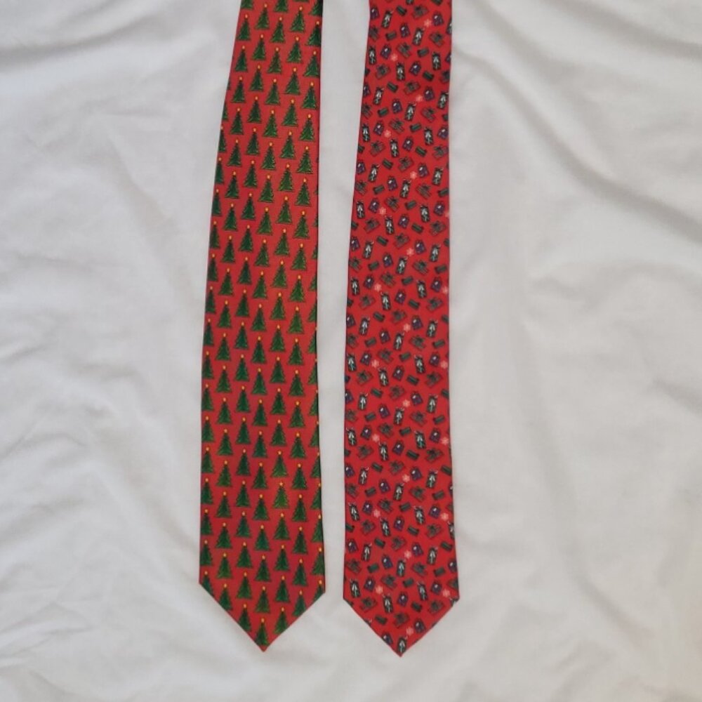 Westloop Necktie and Unbranded Necktie Men's Ties Sz Reg Trees Gifts Christmas